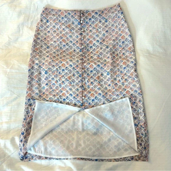 NWT Frank And Oak Floral Skirt | sizes M - Picture 2 of 8